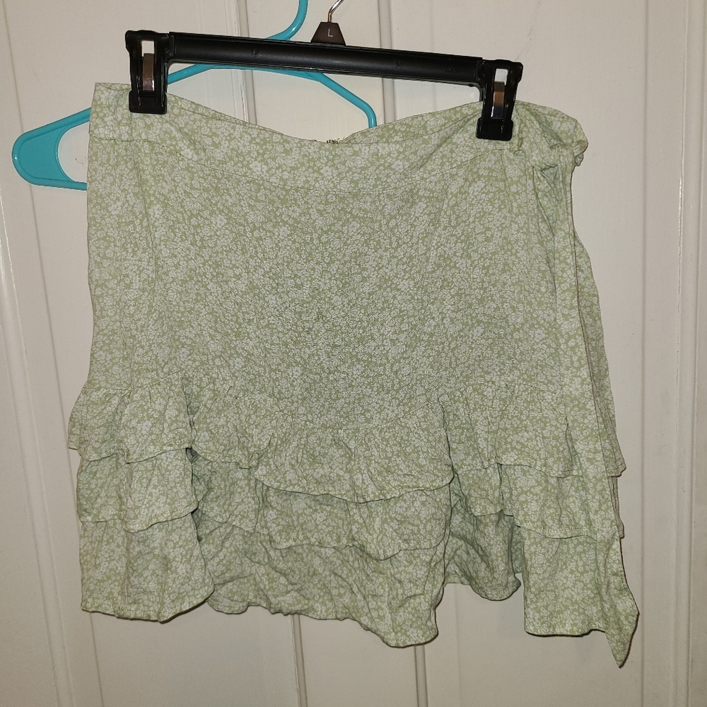 Forever 21 Green Mini Skirt